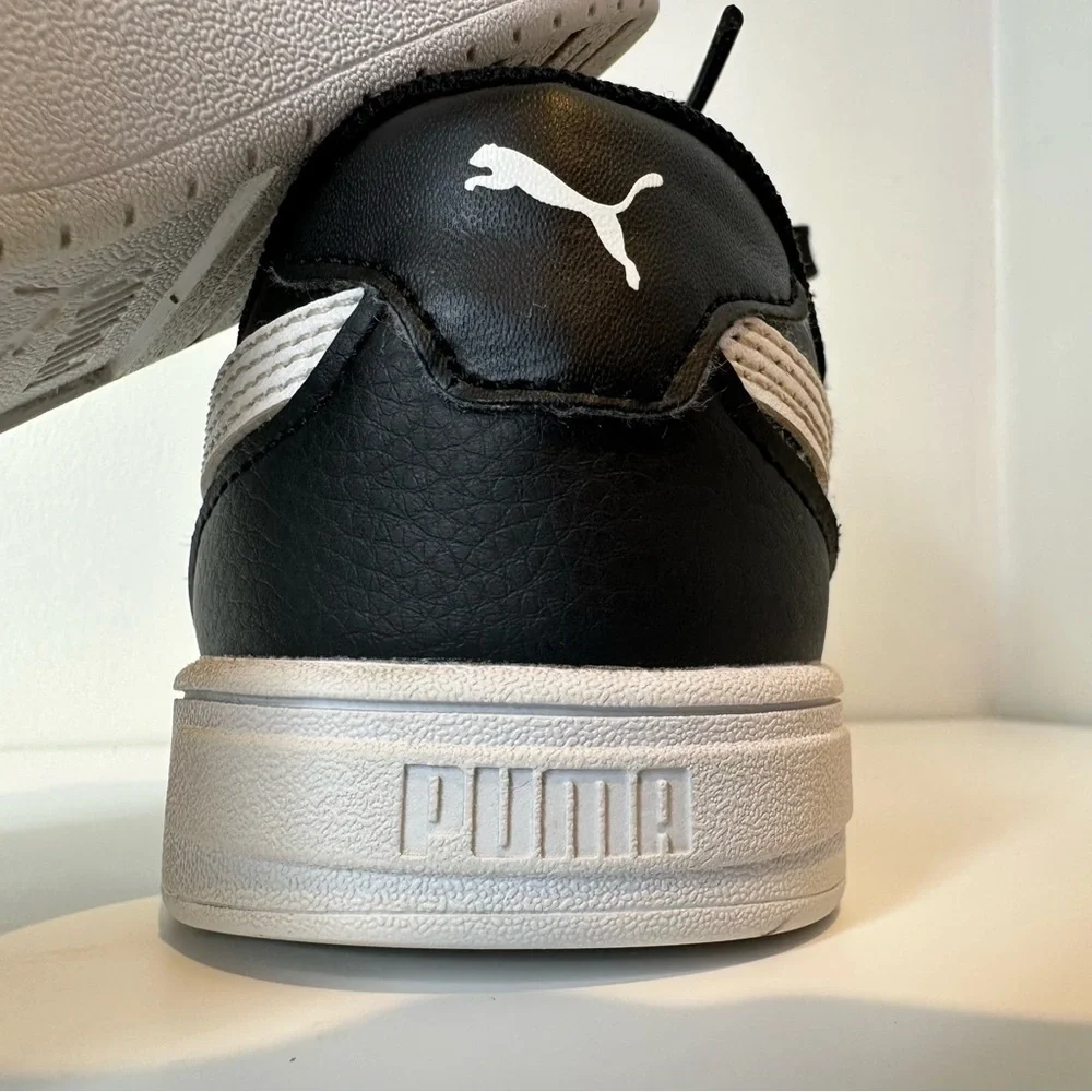 PUMA Unisex-Child Caven Sneaker, Black/White size 12C - Picture 9 of 16